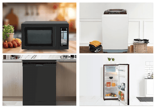 Fridge, Washing Machine, Microwave and Dishwasher Combo